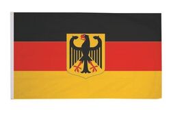 Fahne Flagge Deutschland mit Adler 90 x 150 cm