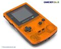 GameBoy Color - Konsole #Clear-Orange Black Daiei Hawks Edition Top Zustand