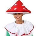 Fliegenpilz Hut Pilz Hut rot-weiß für Erwachsene Kostüm-Zubehör Fasching
