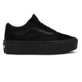 Vans Old Skool Stackform klassische Plateauschuhe schwarz