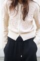 ZARA WOMAN STRICK CARDIGAN MIT PERLEN SAND M 3969/002 UVP 59,99€