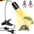 Schildkröten Wärmelampe Reptilien Terrarium Lampe UVA UVB E27 25+50W Heizlicht