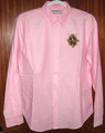 Ralph Lauren Damenbluse Gr. 10 (M)  - rosa Sport big Logo - 100% Cotton