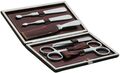 6-tlg. Set Serie MAGNUM Maniküre-Etui Herren Leder BECKER-MANICURE Erbe Solingen