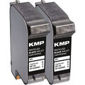 KMP Tintenpatrone für HP 45 Black (51645AE) Doppelpack