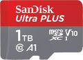 SANDISK Ultra® PLUS microSDXC™‐UHS‐I‐Karte, Micro-SDXC Speicherkarte, 1 TB, 160