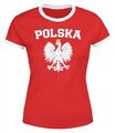 Damen WM-Shirt WM Polska Polen Poland Flagge World Cup Weißer Adler WM 2018