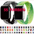 Geflochten Solo Loop Armband für Apple Watch Series 10-1 38-49mm  Nylon Loop