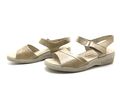 MEISI Damen Sandalen Gr. 42,5 Sandaletten Outdoorsandalen Komfortschuhe Beige