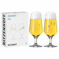 Ritzenhoff Brauchzeit Pils 011 012 F24 2er Set Ritzenhoff Design Pilsglas 374 ml