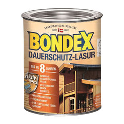 BONDEX Dauerschutz-Lasur 750ml Dauerschutzlasur Holzlasur Holzschutz FARBWAHL