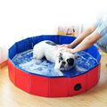 Faltbarer Hundepool Doggy Pool Kinder Swimmingpool Hundebad Schwimmbecken Ø120cm