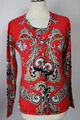 Damen Twinset Pulli+Cardigan bunt Paisley Viskose IMAGINI Gr.38,40,42,44,46