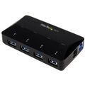 StarTech.com 4 Port USB 3.0 Hub plus dedizierter Ladeanschluss - 1 x 2.4 A Port