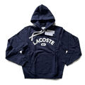 Lacoste Sport Fleece Hoodie Pullover Sweater Sweatshirt Navy Blau | 5 / L