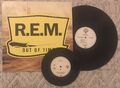 R.E.M - Out Of Time 1991 EU First Vinyl Record LP WX 404 EX/EX Inc 7" Live