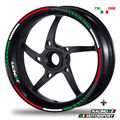 FELGENRANDAUFKLEBER GP Tricolore Style Felgenaufkleber Italia Italy  Italien M1