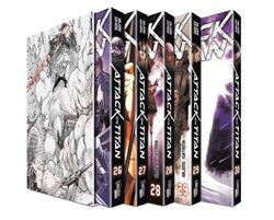 Hajime Isayama / Attack on Titan Band 26-30 im Sammelschuber + 1 exklusives  ...