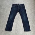 TOMMY HILFIGER Herren Jeans Hose W38 L32 Regular Fit Straight 27418 Blau Denim