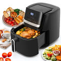 XL Digital Heißluftfritteuse Heißluft Friteuse 8-L Fritteusen Air Fryer 1600W