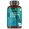 Kalzium Magnesium Zink Tabletten - 400Stk - Vitamin D3 K2 - Stoffwechsel - Vegan