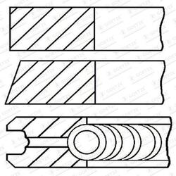GOETZE ENGINE Kolbenringsatz Kolbenringzange für Opel Corsa D S07 Combo Tour