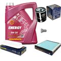 SCT Inspektionspaket 5 L MANNOL Energy 5W-30 für Toyota Yaris _P9_ 1.3 VVT-i