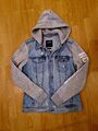 Hollister - Jeans - Jacke - Jeansjacke mit Kapuze / Gr. L / hellblau - blau