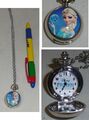 FROZEN Disney Mini Armbanduhr Taschenuhr Prinzessin Elsa Anhänger