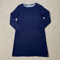 Tommy Hilfiger Pullover Kleid Damen Large Stretch Navy Lounge Nachtwäsche Strick