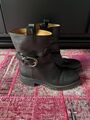 Gucci Leder Biker Boots