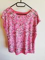 TAMARIS Shirt geblümt Blümchen rosa pink grün XL 42