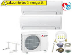 Mitsubishi MultiSplit Duo 2,5 kW+3,4 kW - HR25VF+HR35VF - MXZ-2HA50 - Optional Q