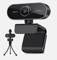 Full HD 1080P Webcam mit Mikrofon und Stativ für PC Laptop Desktop Android, USB 