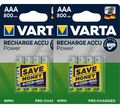 8 x Varta Recharge Accu Power 56703 800mAh AAA Micro HR03 1,2V Akku im Blister