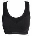 DAMEN  SPORT BH BUSTIER SCHWARZ ENERGETICS LOW SUPPORT COMPETENCE TOP S 36  NEU