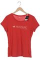 MUSTANG T-Shirt Damen Shirt Kurzärmliges Oberteil Gr. L Baumwolle Rot #0w31pp9