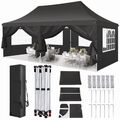 Pavillon 3x3/3x6m Wasserdicht Faltpavillon Pop Up Partyzelt Gartenzelt UV Schutz