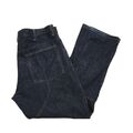 G-Star dunkelblau breites Bein Knopf Denim Jeans UK Herren 2XL W38 L32 CC494