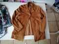 Wildleder Jacke Blazer Cognac Italien Gr 48