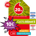 Prepaid CallYa S | Aktion 20 GB statt 10 GB | 10 € Startguthaben | ohne Vertrag