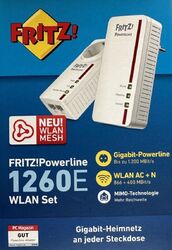 AVM FRITZ!Powerline 1260E WLAN Set / 1260E + 1220E Adapter Set (20002795)