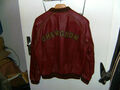 CHEVIGNON LEDERJACKE JACKE vintage l ROT