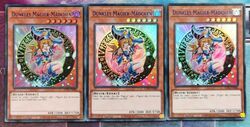 3x Dunkles Magier-Mädchen LDS3-DE082 ULTRA RARE BLAU DEUTSCH PLAYSET NM Yu-Gi-Oh