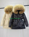 2024 Damen Winterjacke 100% Echtpelzkragen Daunenjacke Winter Mantel Jacke Parka