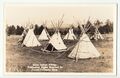 Sioux Indianer Dorf mit Zelten,Native American Indian tipi RPPC ~1920 