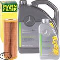 MANN ÖLFILTER + 6L OE MOTORÖL 5W-30 passend für MERCEDES MB 229.51 SYNTHETISCH