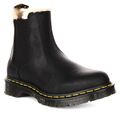 DR MARTENS 2976 Leonore Pelz Futter Rund Chelsea Womensboot Schwarz UK 4 - 8