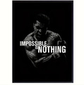 Leinwand Bild Wandbild Print Muhammad Ali OHNE RAHMEN Motivation Boxing 40x60cm