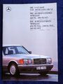 Mercedes-Benz W 126 W126 S-Klasse , 260 300 420 500 560 SE SEL Prospekt 1.1988